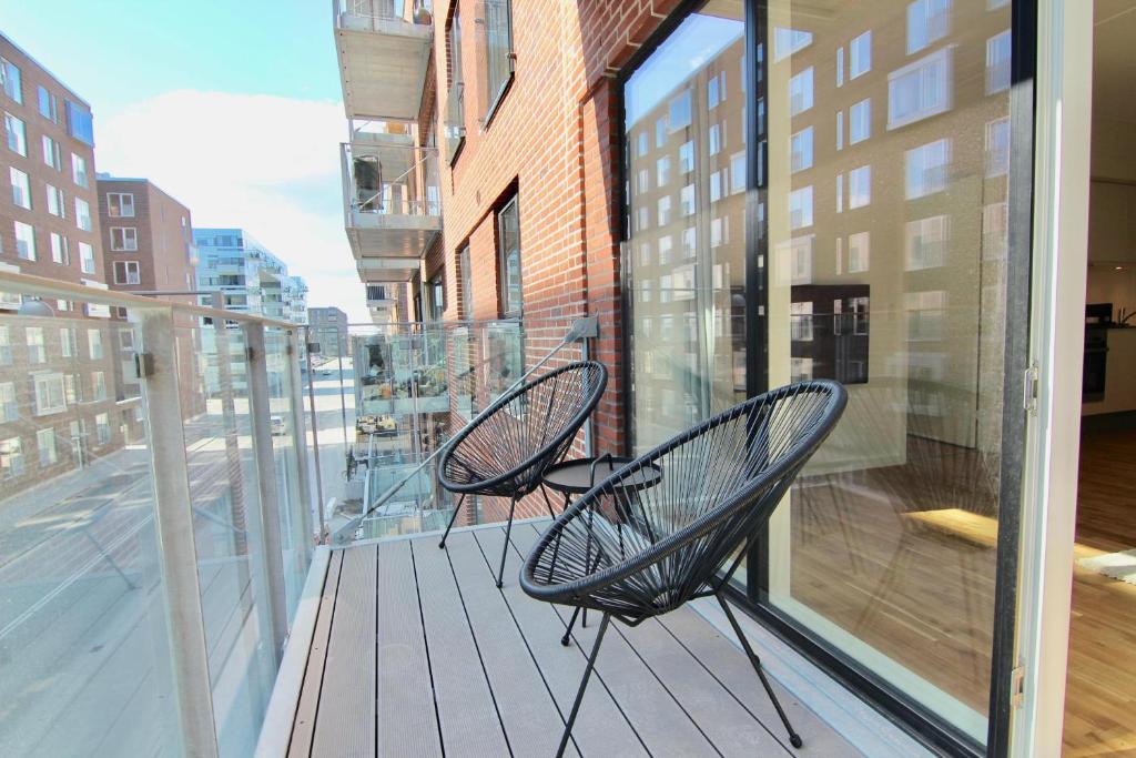 Beautiful 2-bed w balcony in Ørestaden
