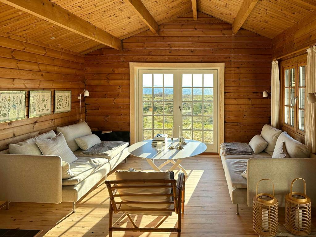 Log House In The First Row At The Sejerø Bay