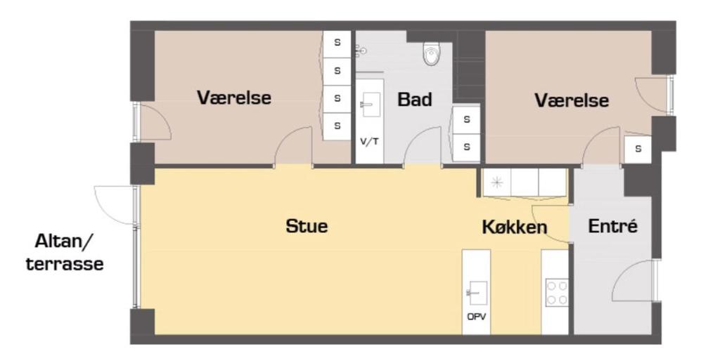Spacious and cool 2-bed by the harbour